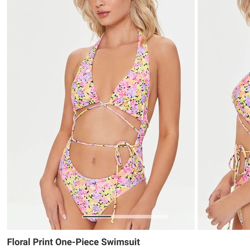 Forever 21 one piece floral print